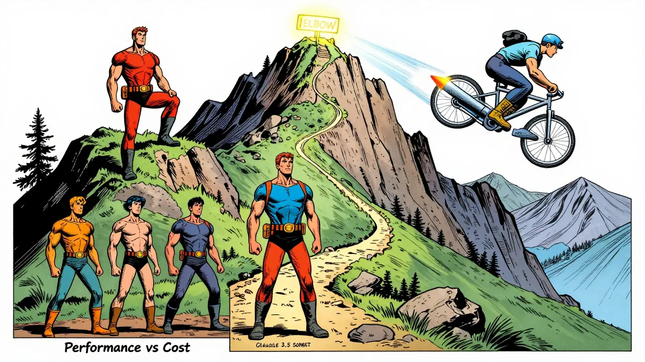 Performance vs Cost Curves: Finding Elbows for LLM Investment Decisions